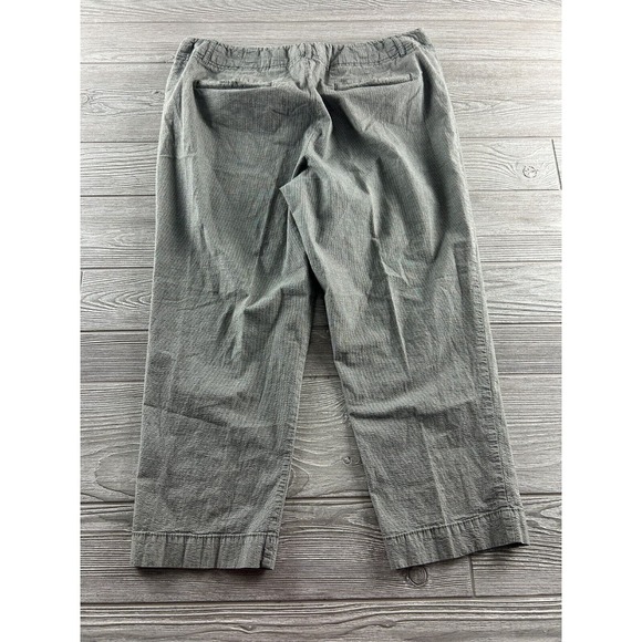 Coldwater Creek Natural Fit Textured Micro Stripe Gray Women's Size 16 Cropped - Picture 3 of 10